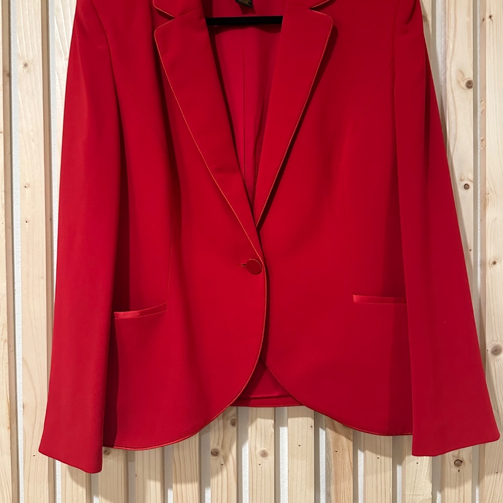 Grace Dane Lewis Red Suit Size 16 - Picture 6 of 9